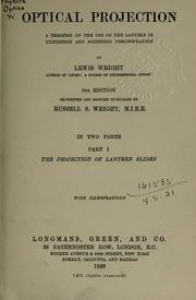 Cover of: Optical projection by Lewis Wright, Lewis Wright