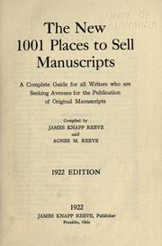 Cover of The new 1001 places to sell manuscripts