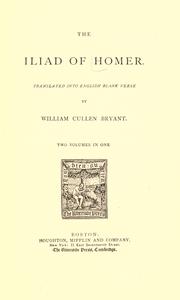 Cover of: The Iliad of Homer