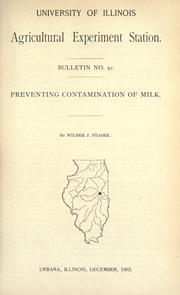 Cover of: Preventing contamination of milk