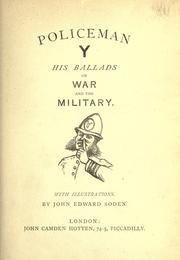 Front cover of Policeman Y by Policeman Y.