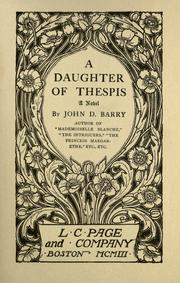 Cover of: A daughter of Thespis: a novel