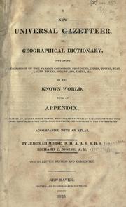 Cover of: A new universal gazetteer by Jedidiah Morse