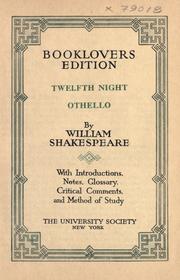 Cover of: Twelfth night ; Othello by William Shakespeare