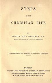 Cover of: Steps in the Christian life