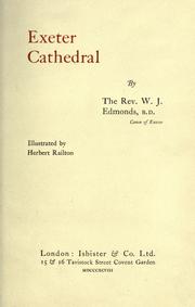Cover of: Exeter Cathedral