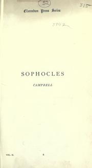 Tragedies by Sophocles