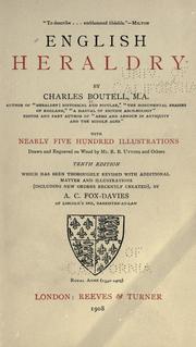 Cover of: English heraldry. by Charles Boutell, Charles Boutell