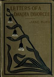 Cover of: Letters of a Dakota divorcee