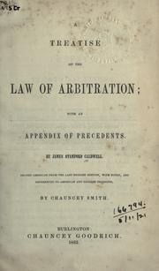 Cover of: A treatise of the law of arbitration: with an Appendix of precedents.