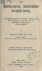 Cover of: The mechanical engineers' pocketbook by William Kent