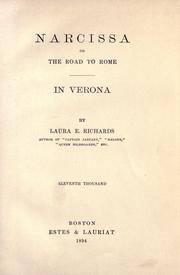 Cover of: Narcissa, or, The road to Rome by Laura Elizabeth Howe Richards