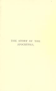 Cover of: The Story of the Apocrypha.