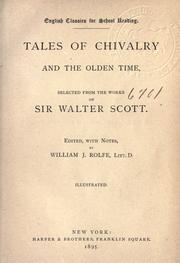 Cover of: Tales of chivalry and the olden time