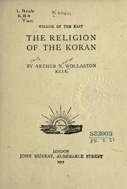 Cover of: The religion of the Koran.