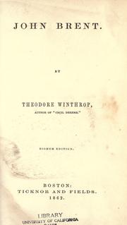 Cover of: John Brent by Theodore Winthrop