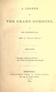 Cover of: A legend of the Grand Gordons
