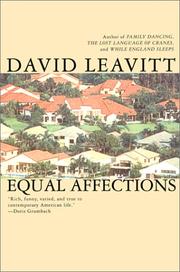 Cover of: Equal Affections | David Leavitt