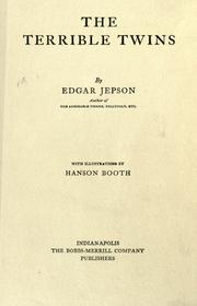 Cover of: The terrible twins by Edgar Jepson