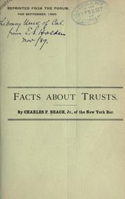 Cover of: Facts about trusts.