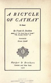 Cover of: A bicycle of Cathay by T. H. White
