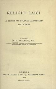 Cover of: Religio laici: a series of studies addressed to laymen
