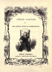 Cover of: Judge Justin by Jacob Abbott, Jacob Abbott