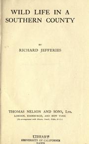 Cover of: Wild life in a southern county by Richard Jefferies