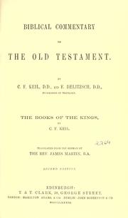 Cover of: The Books of the Kings by Carl Friedrich Keil