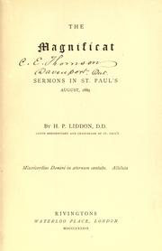 Cover of: The Magnificat. by Henry Parry Liddon
