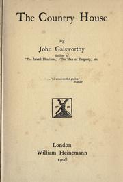 Cover of: The country house. by John Galsworthy