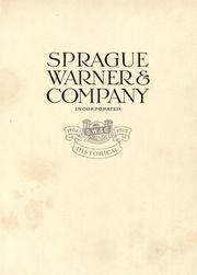 Cover of: Sprague, Warner & Company, incorporated