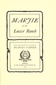 Marjie of the lower ranch