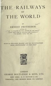 Cover of: The railways of the world