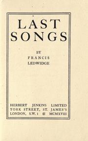 Cover of: Last songs