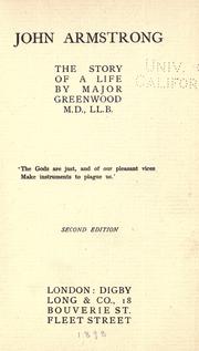 Cover of: John Armstrong by Major Greenwood