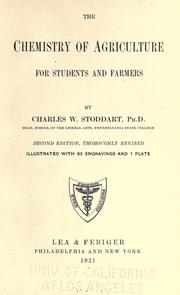 Cover of: The chemistry of agriculture by Charles William Stoddart