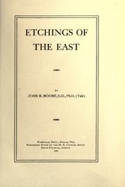 Etchings of the East by Moore, John Monroe