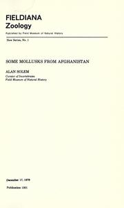 Cover of: Some mollusks from Afghanistan
