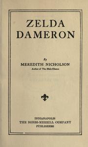 Cover of: Zelda Dameron.