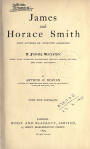 Cover of: James and Horace Smith ..