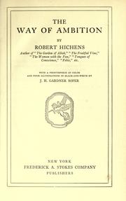 Cover of: The way of ambition by Robert Smythe Hichens