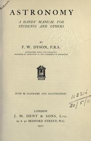 Cover of: Astronomy.