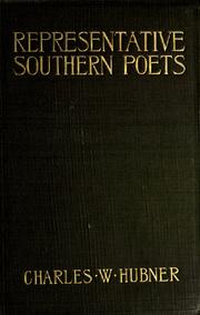 Cover of: Representative southern poets
