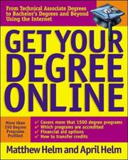 Cover of: Get your degree online