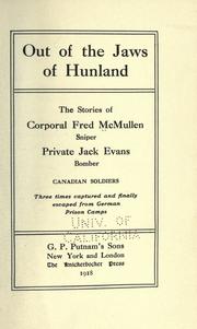 Cover of: Out of the jaws of Hunland by Fred McMullen