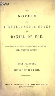 Cover of: Novels and miscellaneous works. by Daniel Defoe