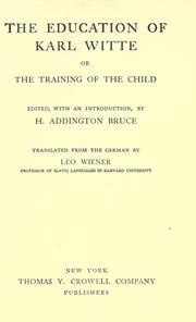 Cover of: Child education