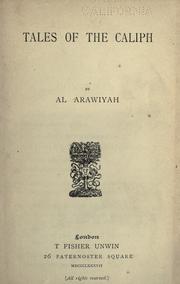 Cover of: Tales of the caliph by Al Arawiyah.
