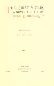 Cover of: The first violin by Jessie Fothergill